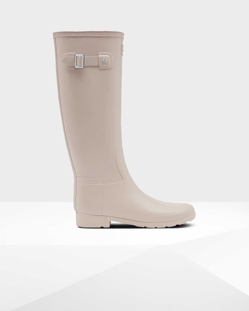 Hunter Women's Refined Slim Fit Tall Wellington Boots Grey,EAGS28709